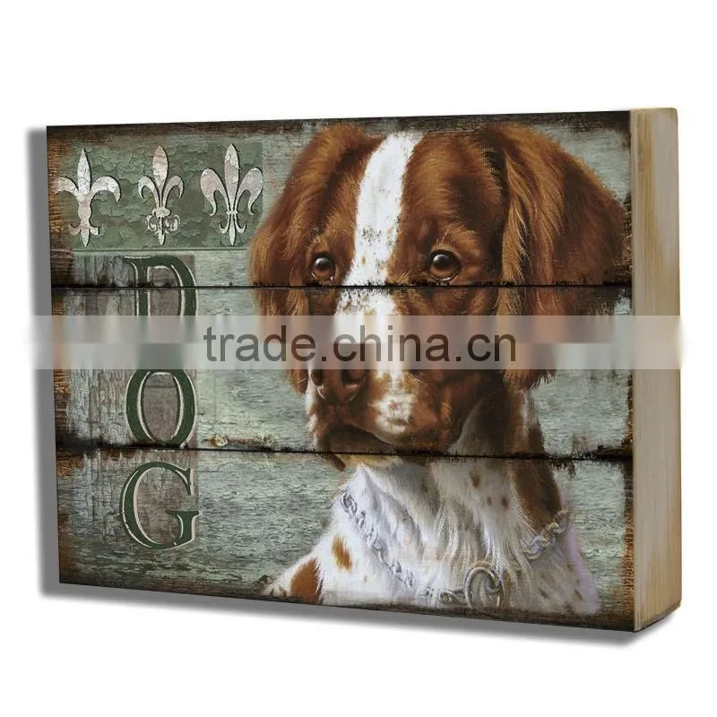 Customize print wall plaque wooden door plaque