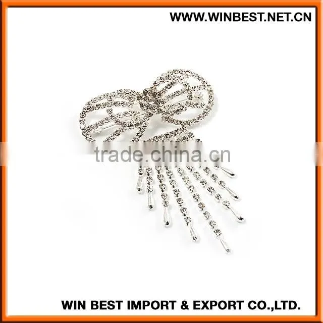 2015 New design rhinestone brooch wholesale, latest fashion brooch pin, brooch making supplies