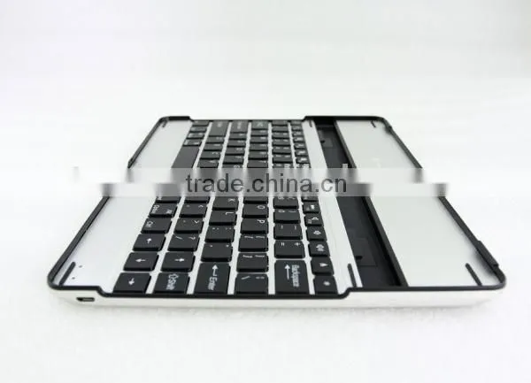 black white Aluminum Bluetooth Wireless Keyboard Case Cover for Apple New iPad 4 3 2+bluetooth wireless keyboard