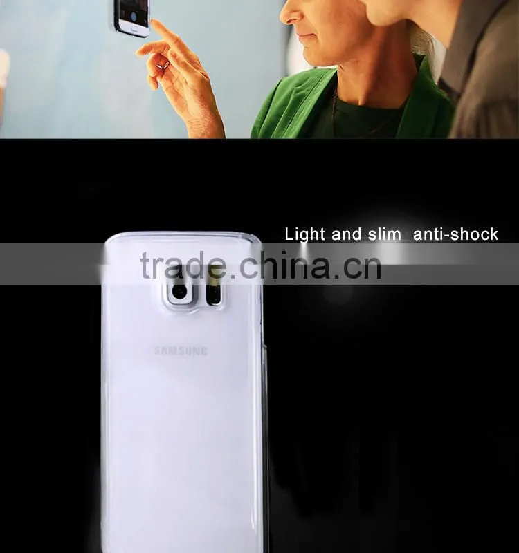 Ultra transparent epoxy gel PC case for Samsung for Samsung S6 edge