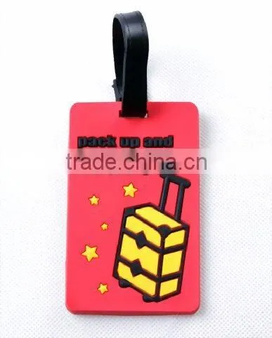 soft pvc luggage tag