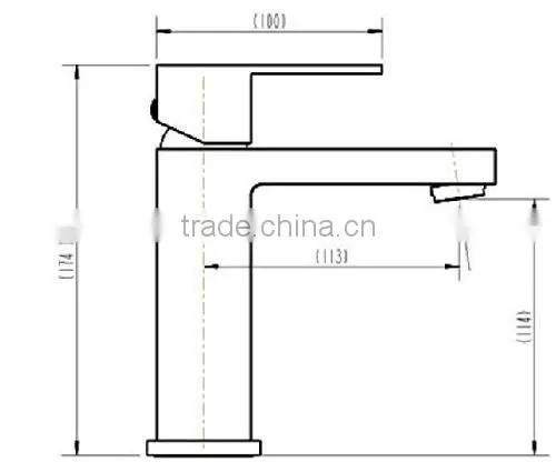 Watermark Square Range Deck Mounted Bathroom Faucets