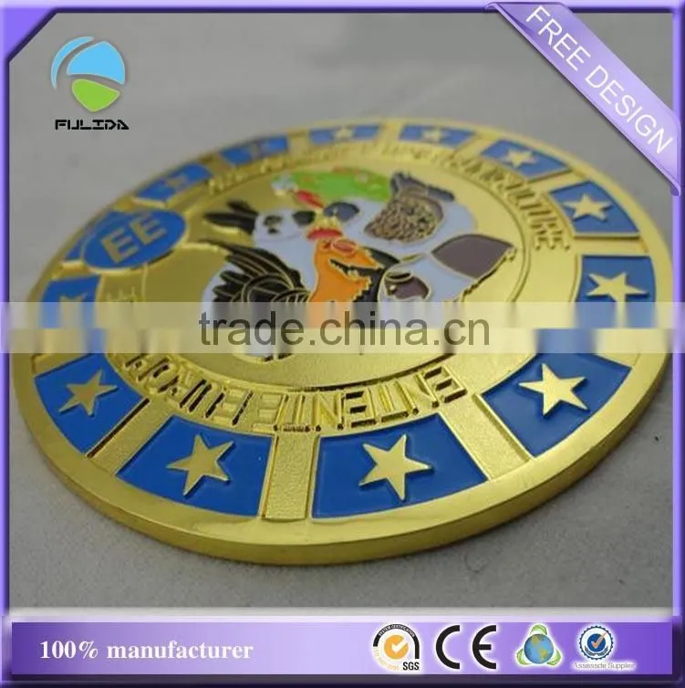custom Cloisonn imitation synthetic enamel brown chocolate gold souvenir pin badge