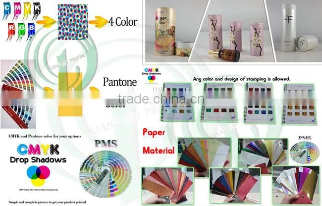 drak red and green round tube round fashion round paper box cosmetics cardboard tubes