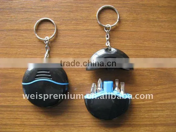 round tool kit with keychain