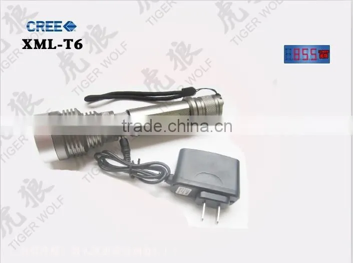 10W rechargeable LED Aluminium flashlight