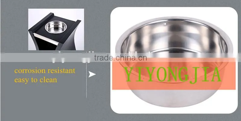 unique shaped hotel lobby dustbin indoor cleaning tools trash bin
