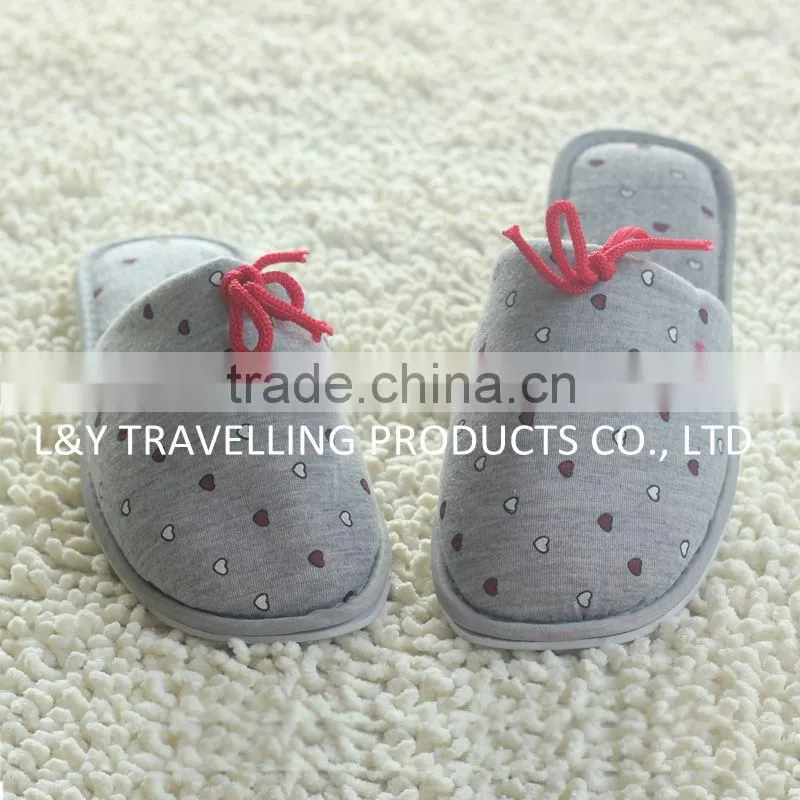 Jersey with teddy print women indoor Slippers, women home slippers,women house slippers,