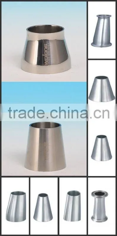 sanitary stainless steel reducer welding&clamp