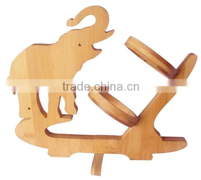 Eco-friendly hot selling high quality novelty bamboo wine bottle holder