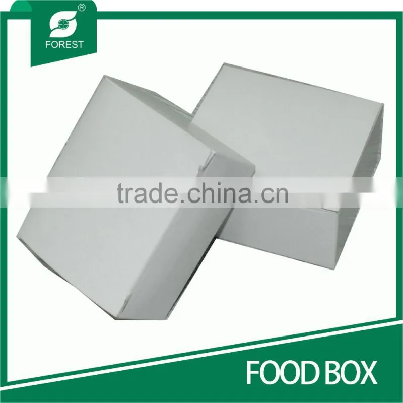 FOOD GRADE WHITE CARDBOARD BOX FOR FOOD PACKING CAKES