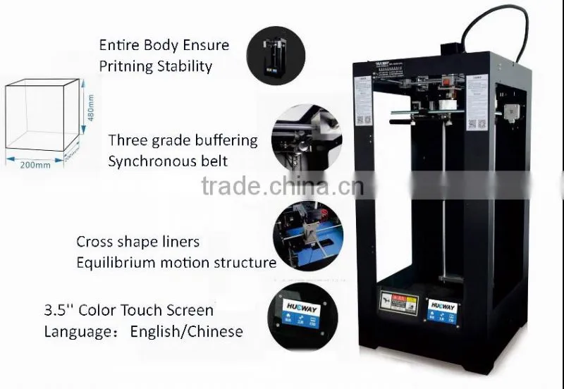 2016 New Product High Quality 3D Printer Manufacturers Automatic 3D Printer ABS, PLA
