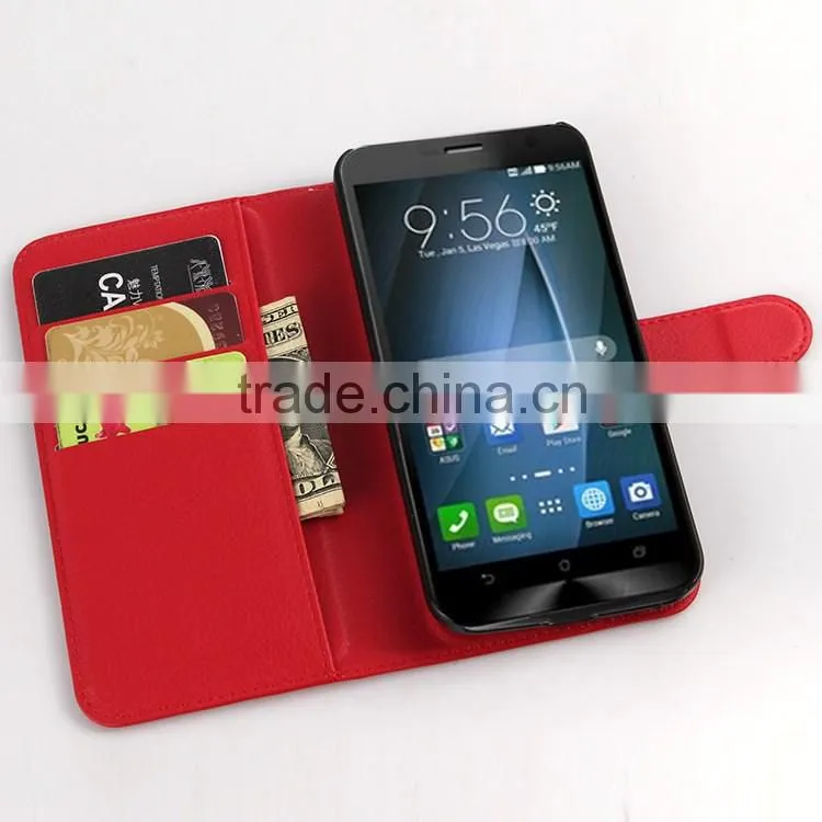 For ASUS Zenfone 2 Leather Case, For ASUS Zenfone 2 Wallet Leather Case