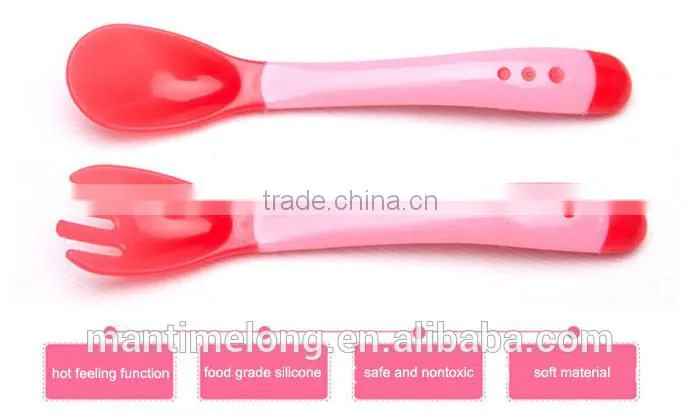 plastic baby spoon baby training spoon baby bottle spoon