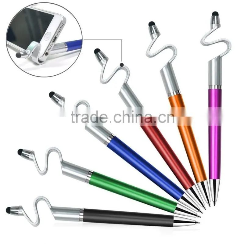 3 in 1 Universal Stylus Pen Black ink Ballpoint Pen for Touch Screens Device iphone