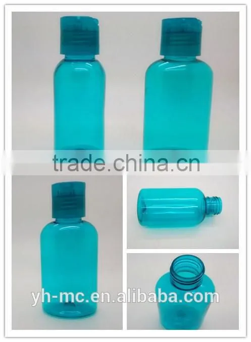 90ml PET plastic cosmetic oval bottle