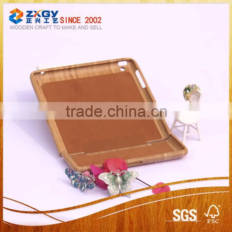 Empty Natural Wood Hard Back Case for Tablet
