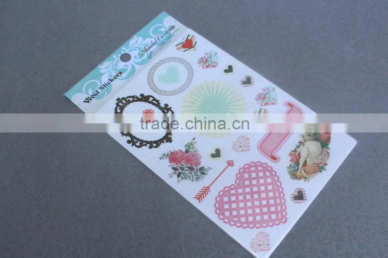 3D cartoon bubble stickers for kids 3d wallpaper stickers custom cartoon 3d bubble foam puffy sticker