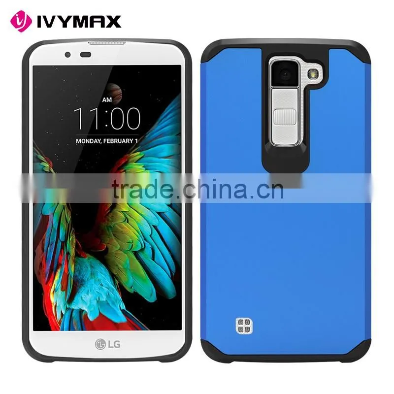 China factory Wholesale Hybrid Combo TPU PC Cellphone Back Cover for LG K8/K350N/K8 LTE Cell Phone Case