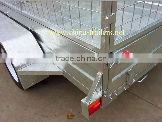 10*5 hot dipped galvanized box trailer