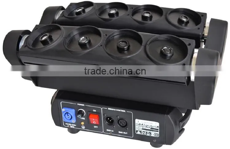 Hot selling moving head blue 8 eyes laser light with low price