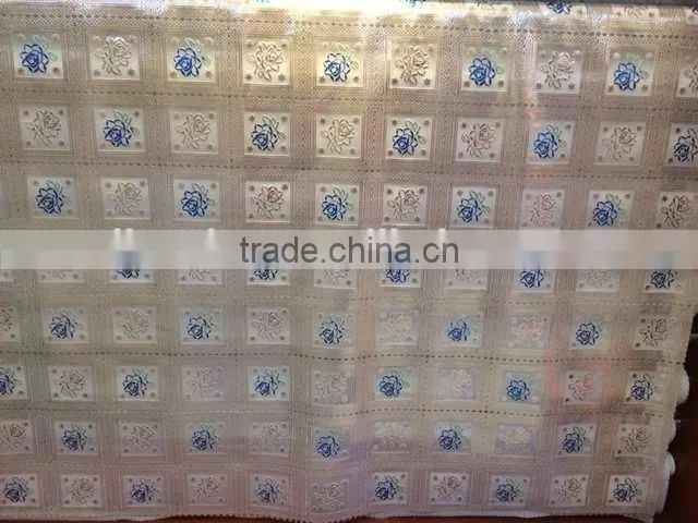PVA lace golden or silvery table cloth New products