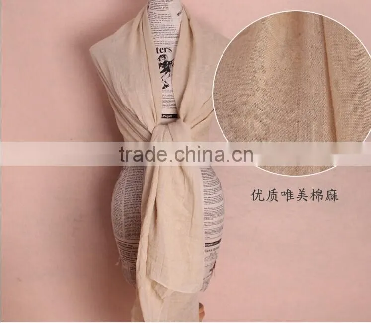 Fashion Scarf Factory China,100% Cotton Pashmina Scarf,Custom Scarf Shawl
