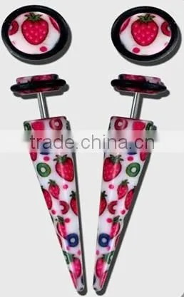 Fake Plug with Crystal stone
