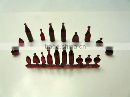 mini model bottle, scale bottle set, plastic bottle in model materails, building model materials, architecture model