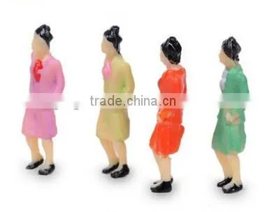 Architecture model maker color plastic figure for HO scale ,2015 new model toys
