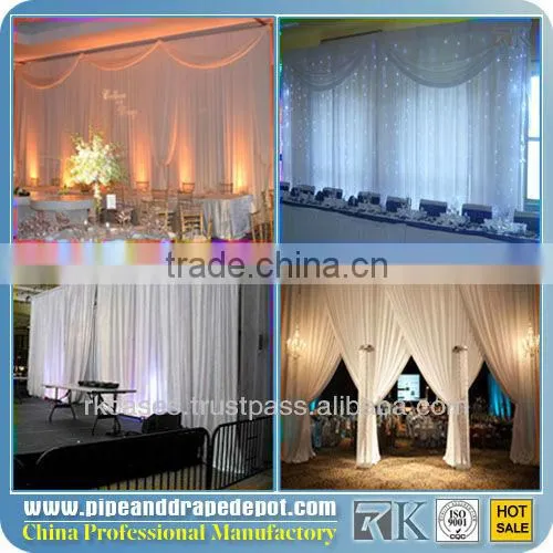 hot selling used pipe and drape , room,hotel drapes