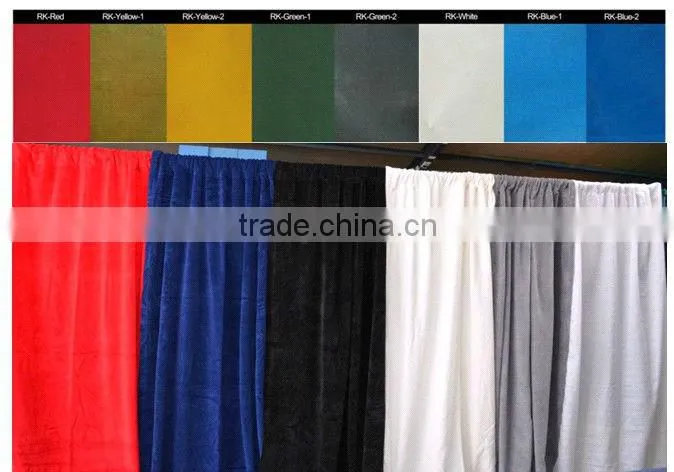 RK pipe and drape stands for home staging with red drapery,wedding pipe and drape