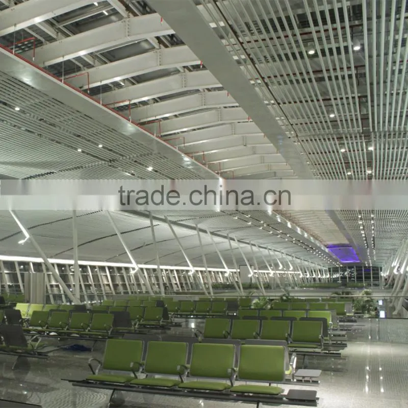 Used In Brasilia International Airport Commercial Suspended Ceiling Aluminum Round Pipe Ceiling