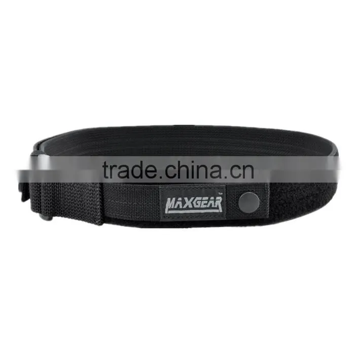 Custom Lable Black Security Tactical Hook&Loop Military Belt