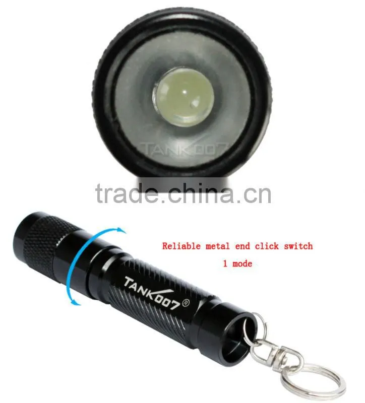 led flashlight Keychain aluminium flashlight led flashlight keychain with moq 1000pcs TANK007 E01