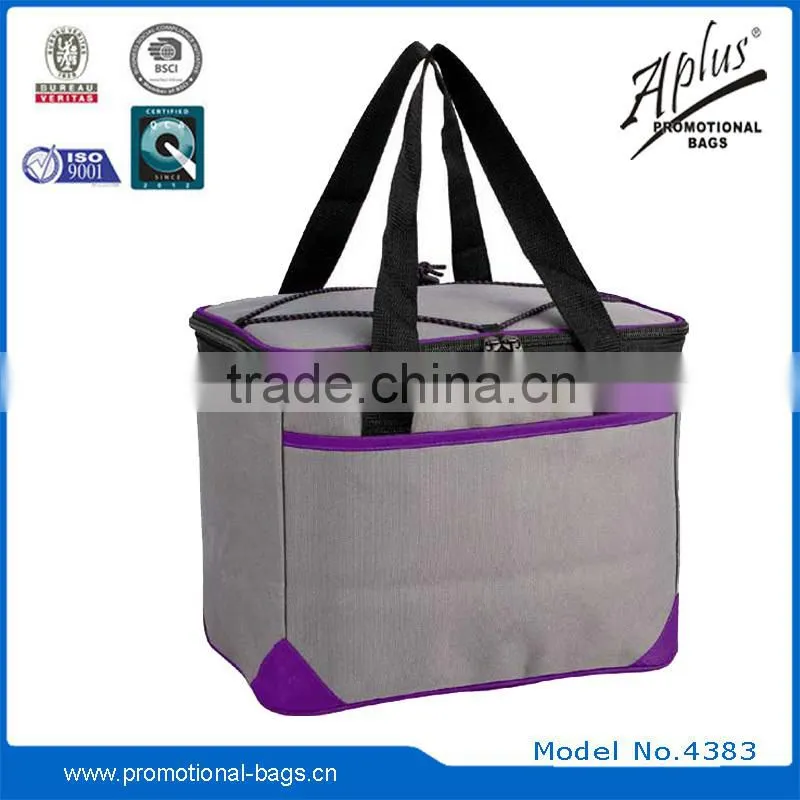 High quality promotional insulated 600D polyester portable cooler bag