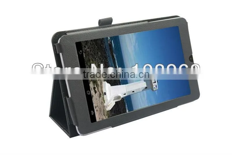 High Quality PU leather case for Asus MemoPad ME172 7' tablet,Black