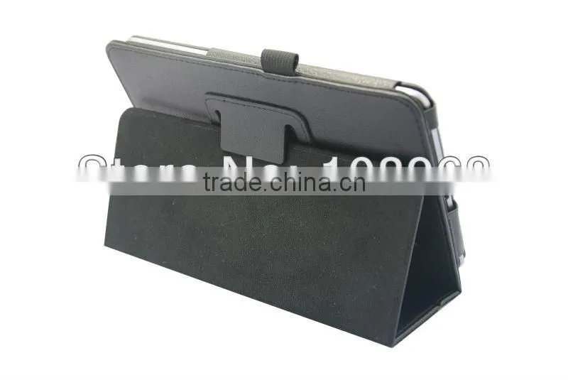 High Quality PU leather case for Asus MemoPad ME172 7' tablet,Black