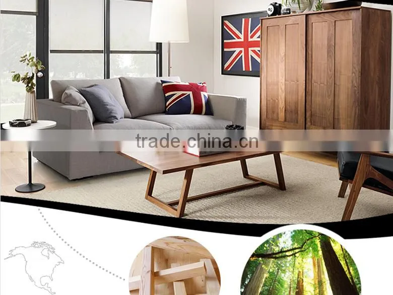 Puket Fashion Fabric Solid wood legs Feather Sofa