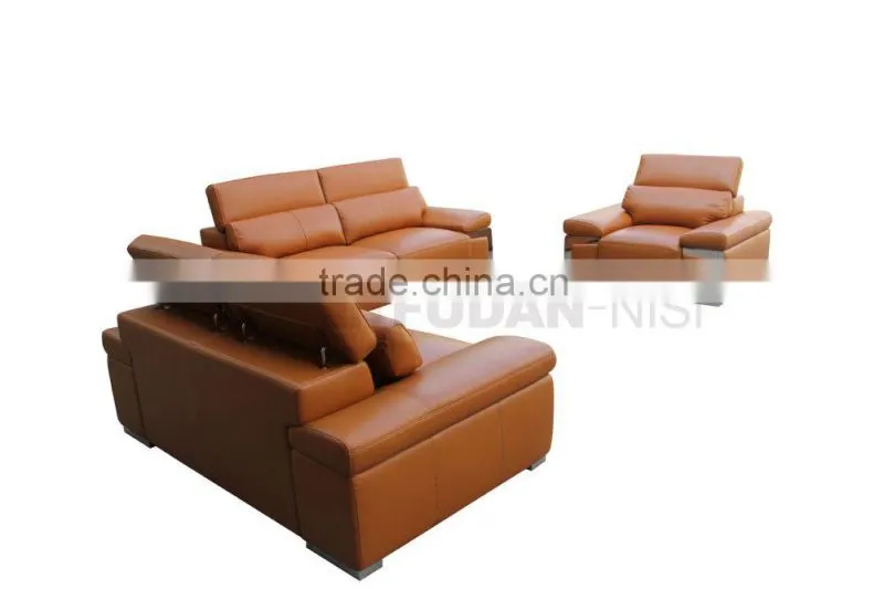 Attractive design lounge furniture classical round leather sofa