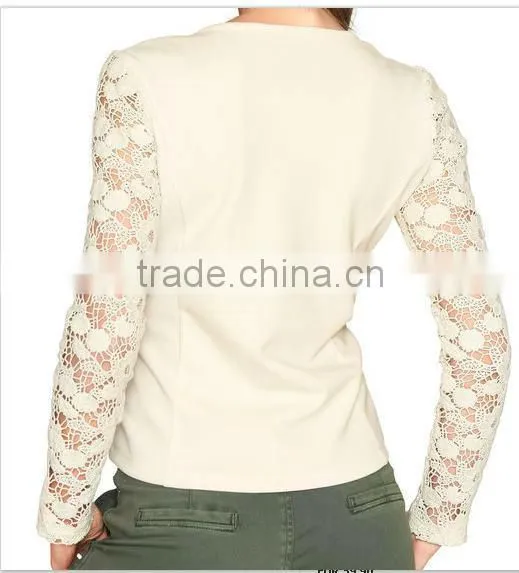 white cotton lace jacket comfortable fashion style new lace jacket