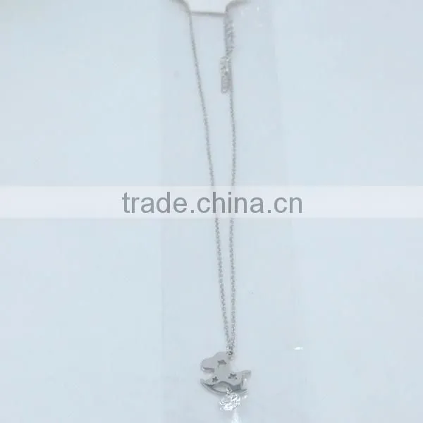 silver plated horse pendant