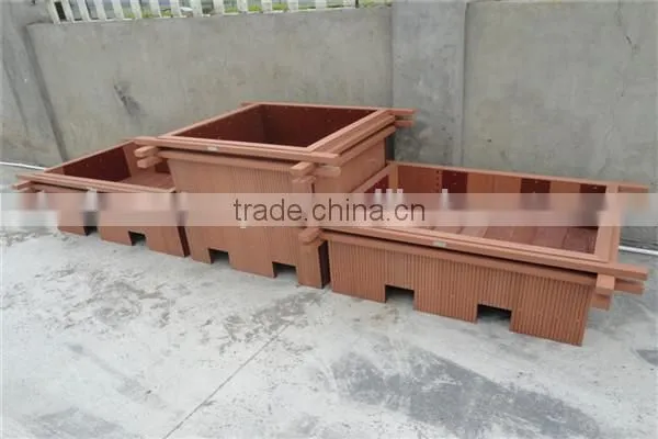 FRSTECH composite wood ceramic flower pot painting designsWPC flower pot
