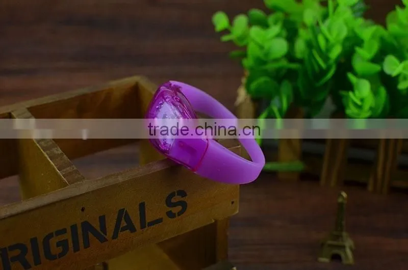 2016 Blue LED Flashing Neon Bracelet,led bracelet