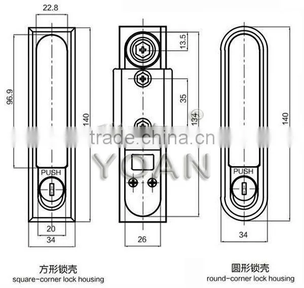 electronic cabinet panel lock for metal cabinet lock