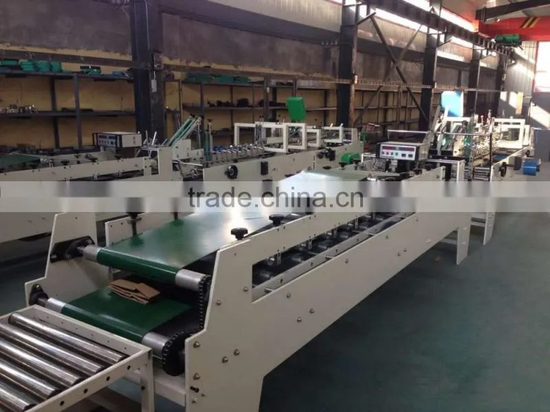 alibaba recommend small box folder gluer machine /carton box making mahcine price made in china