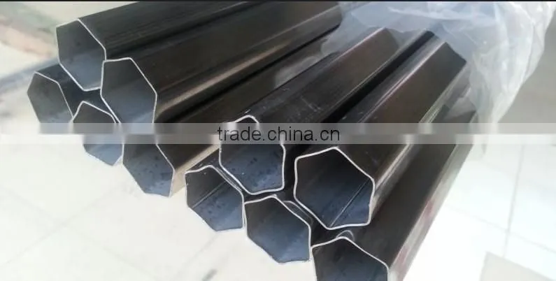 ASTM 304/TP316 seamless hollow hexagonal stainless steel pipe
