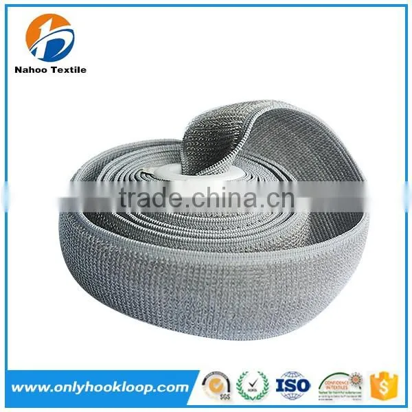 Elastic hook and loop strap, Customized elastic un-napped loop band