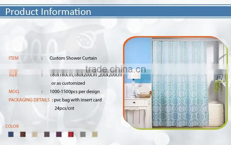 Professional Customed Shower Curtain