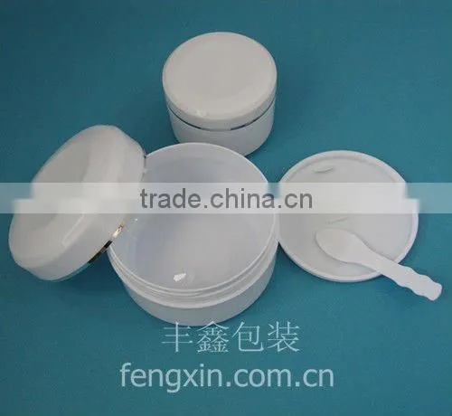 300ml white face film cream jar with different colors